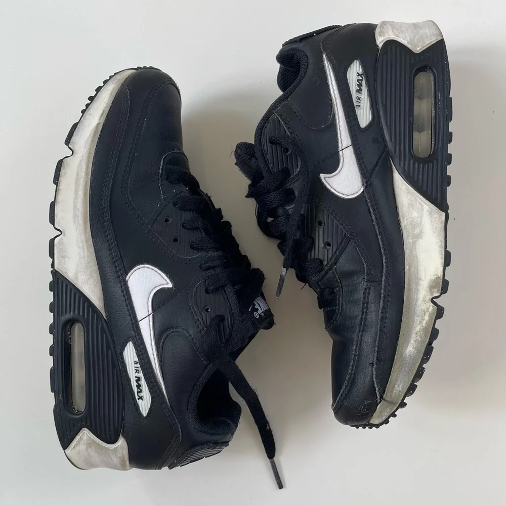 Nike Kids Grade School Air Max 90 Redraft Black White Youth Size 3.5